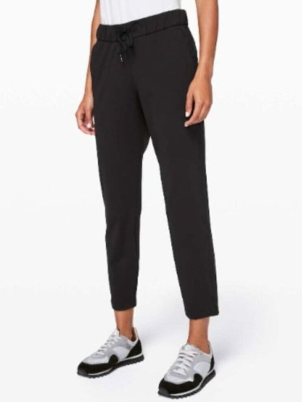 Lululemon Black Drawstring On The Fly  27" Pants - 4